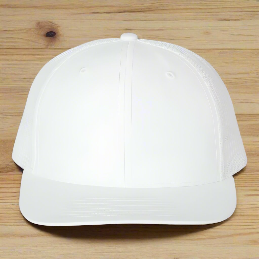 Richardson 112 - Snapback Trucker Cap - ALL White