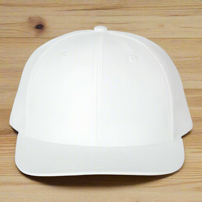 Richardson 112 - Snapback Trucker Cap - ALL White