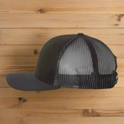 Richardson 112 - Snapback Trucker Cap - ALL Black