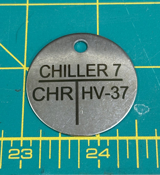 Made-to-Order - Sequentially Numbered Metal Tags with Message